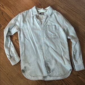 Reformation Sky Blue Button-Up Shirt